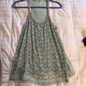 Free People Mermaid Top Seafoam